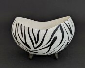 Straußeneischale im Zebralook bemalt Nr. 882