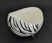 Straußeneischale im Zebralook bemalt Nr. 883