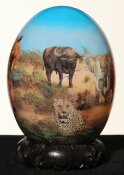 Straußenei Big Five Nr. 825 in Decoupage aus...