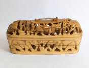 geschnitzte Holzschale mit Deckel Big Five Nr. 4003
