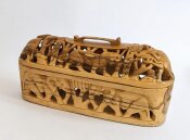 geschnitzte Holzschale mit Deckel Big Five Nr. 4003