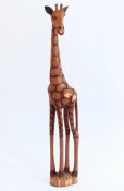 Giraffe aus Olivenholz geschnitzt Nr. 4025 Höhe 63 cm