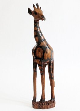 Giraffe aus Olivenholz geschnitzt Nr. 4047 Höhe 31 cm