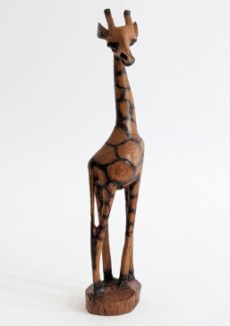 Giraffe aus Olivenholz geschnitzt Nr. 4048 Höhe 34 cm