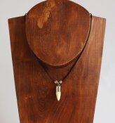 Halskette mit Krokodilzahn aus Südafrika handgefertigt