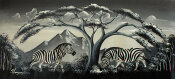1021 Zebras schwarz/weiß handgemalt auf Leinwand 33...