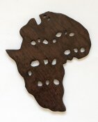 Holzrelief Kontinent Afrika Big Five - Wandschmuck Nr. 610