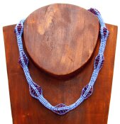 Glasperlenkette und -armband Set aus Südafrika...