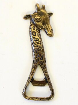 Flaschenöffner Giraffe Metallguss Nr. 415 aus Südafrika