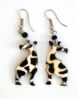 Giraffe:   Länge 5,5 cm, Länge Figur 3 cm, Breite 2 cm (ausverkauft)